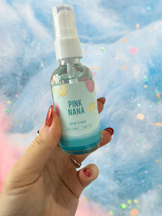 Huile corps Barbe à papa