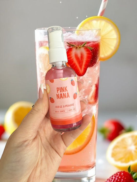 Huile corps fraise limonade