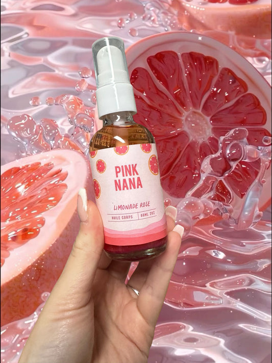 Huile corps limonade rose