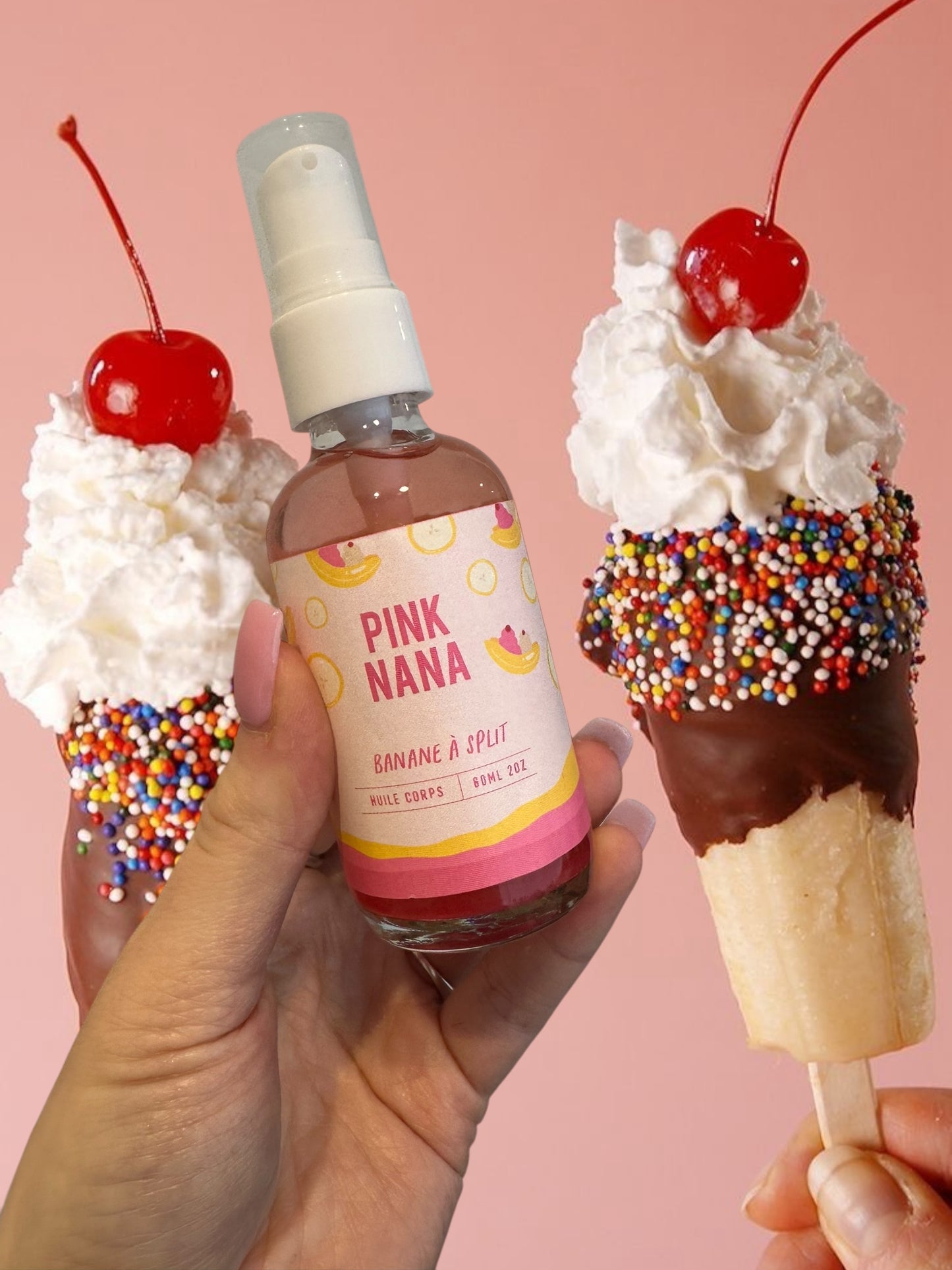 Huile corps banane a split