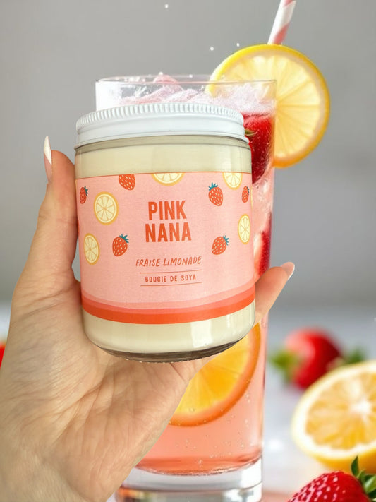 Bougie fraise limonade