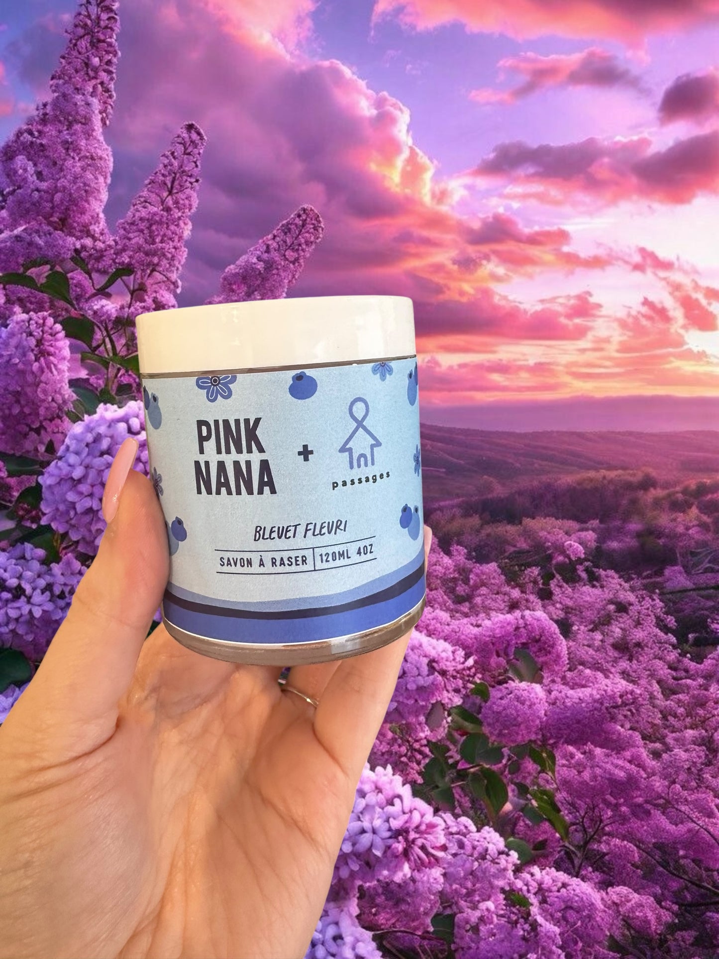 Savon à raser Bleuet fleuri