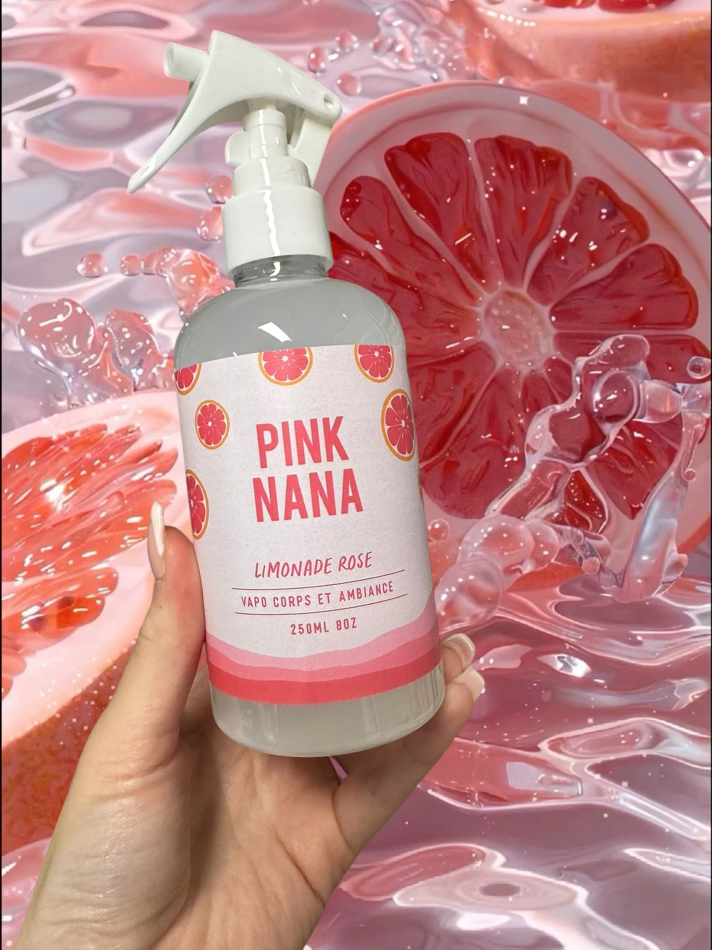 Vapo corps et ambiance limonade rose