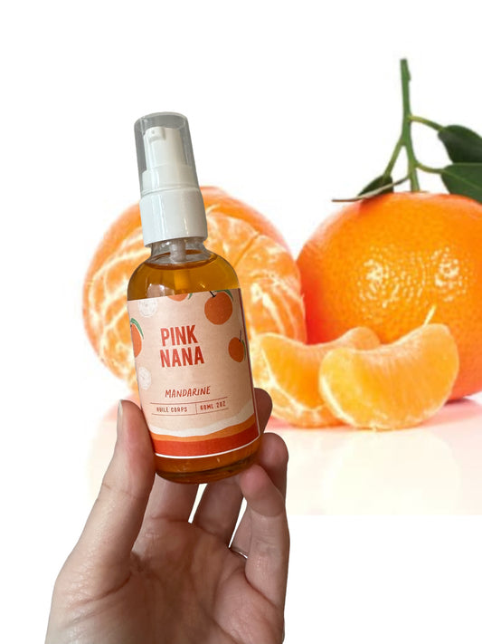 Huile corps mandarine