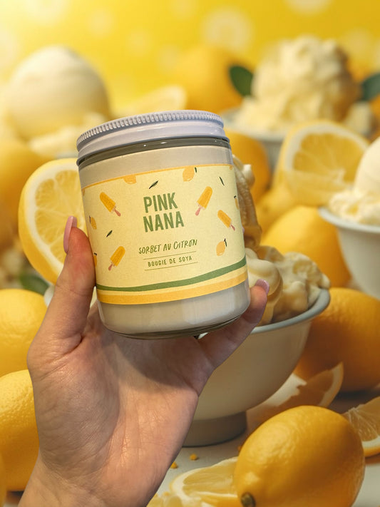Bougie sorbet citron