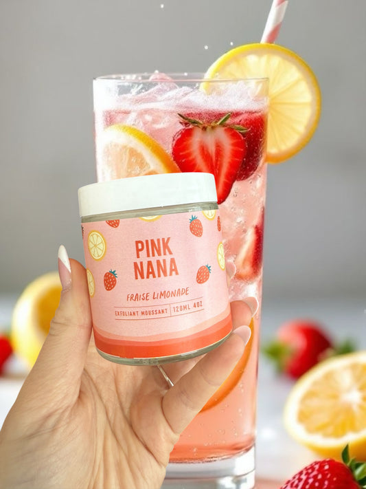 Exfoliant moussant fraise limonade