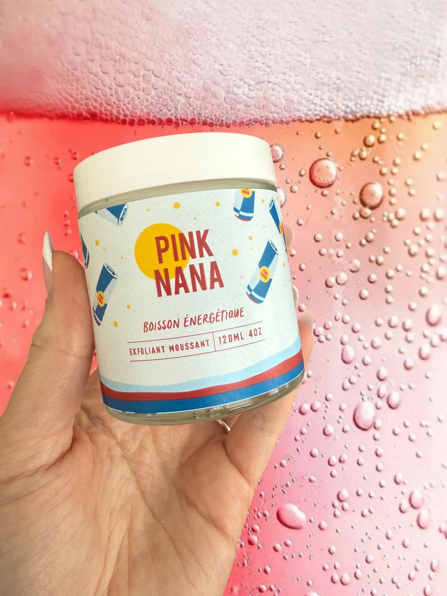 Exfoliant moussant boisson énergétique