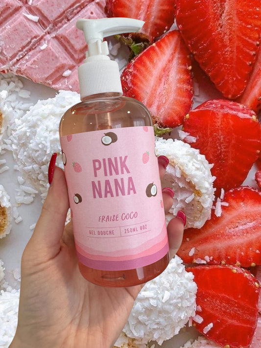 Gel douche fraise coco
