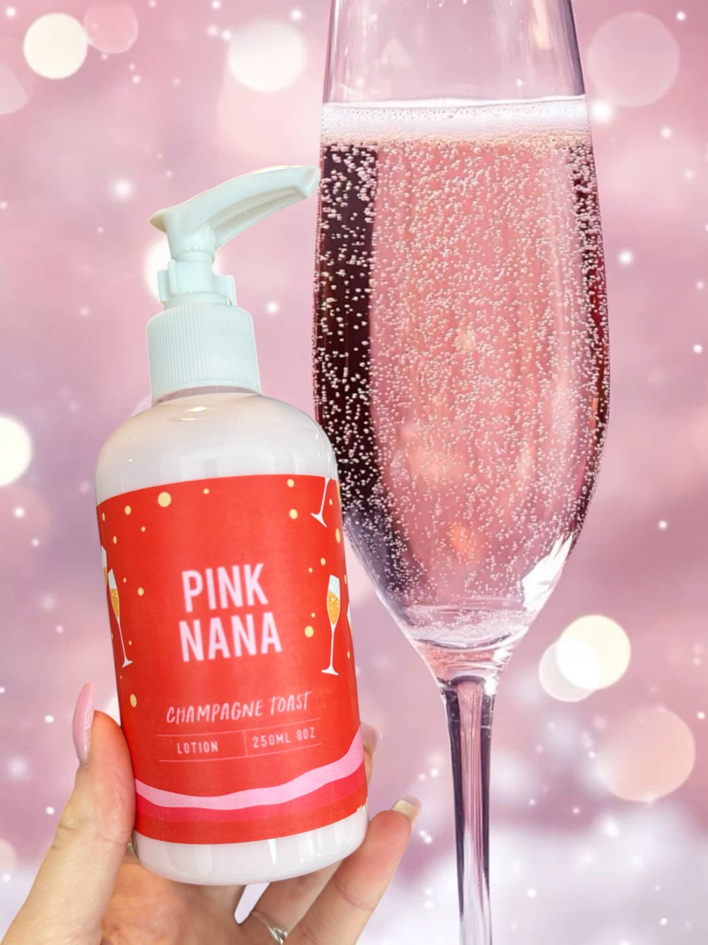 Lotion Champagne toast