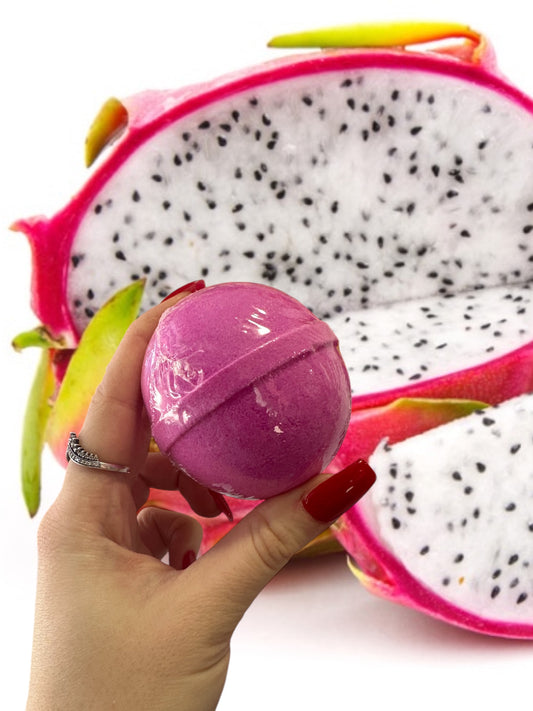 Bombe de bain effervescente fruit du dragon et jasmin