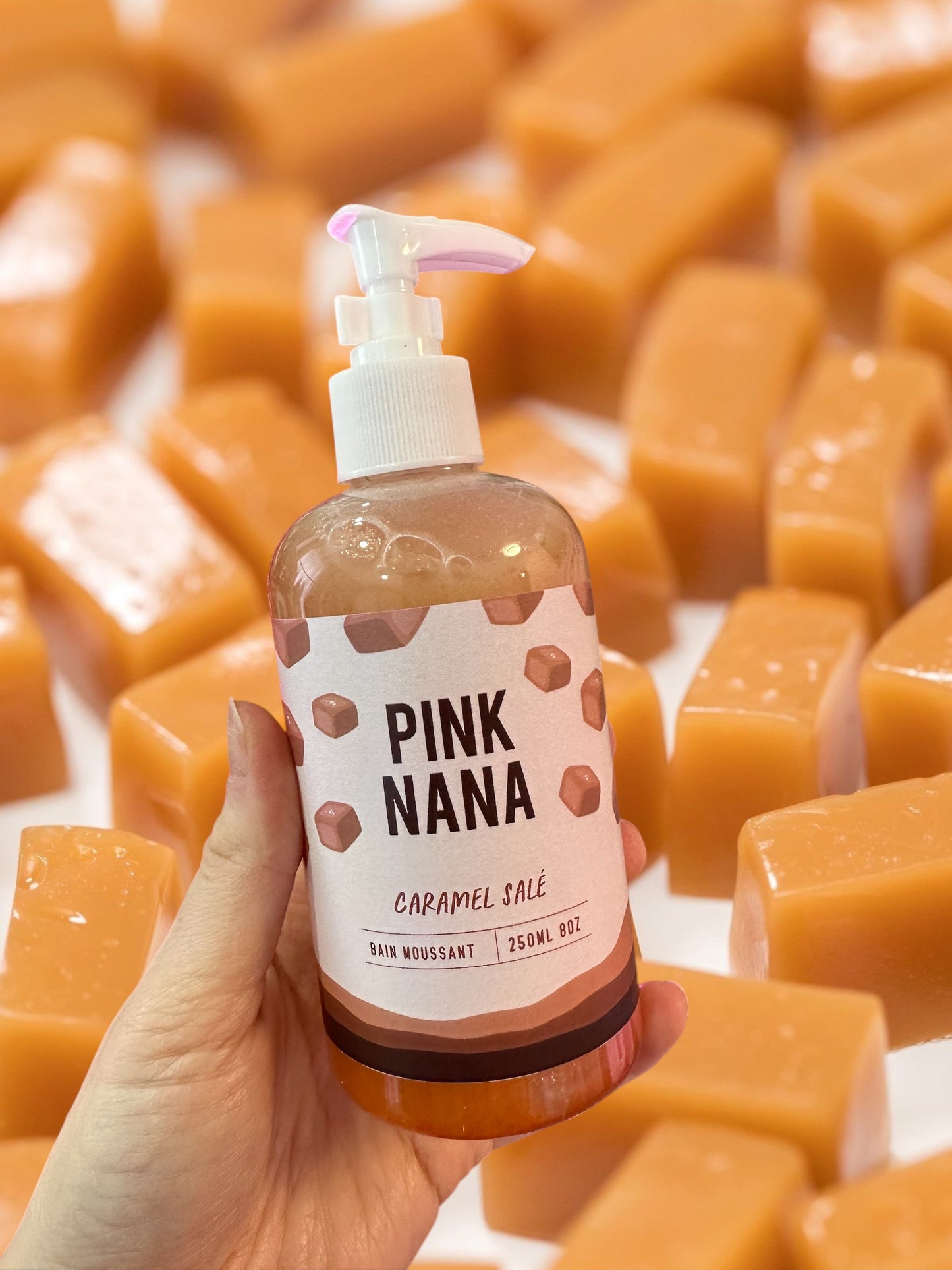 Bain moussant caramel salé