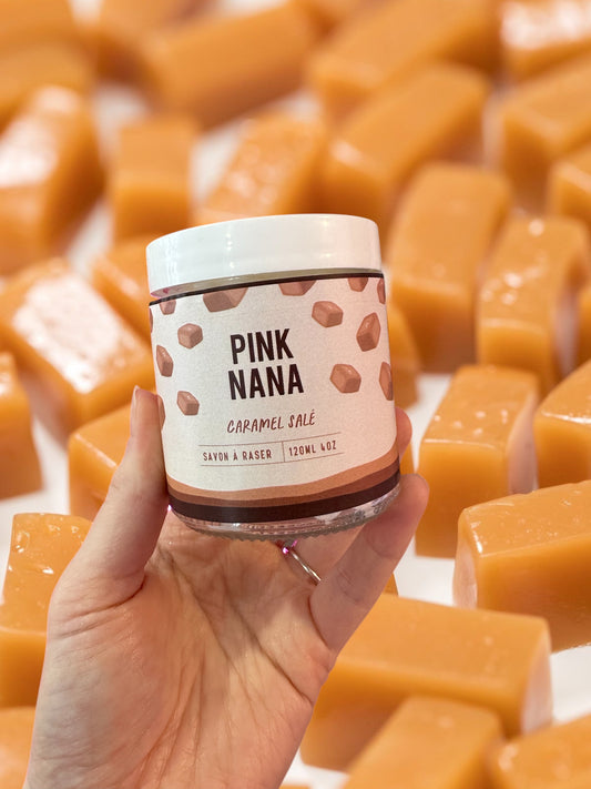 Savon à raser caramel salé