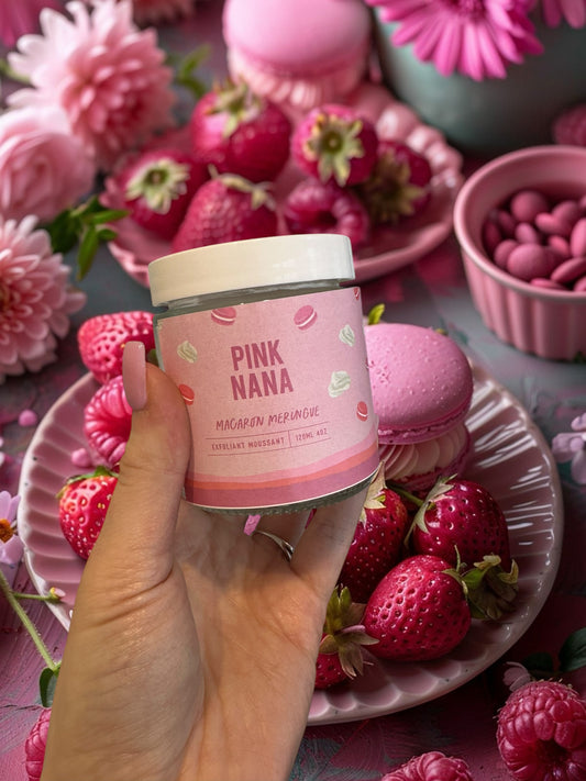 Exfoliant moussant macaron et meringue