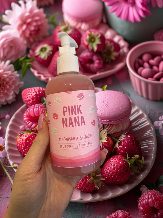 Gel douche macaron et meringue