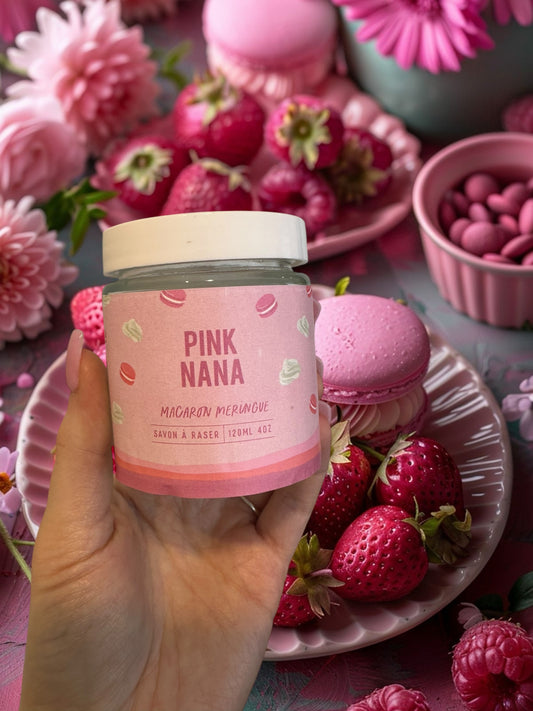 Savon à raser macaron et meringue