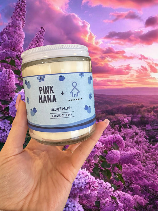 Bougie Bleuet fleuri