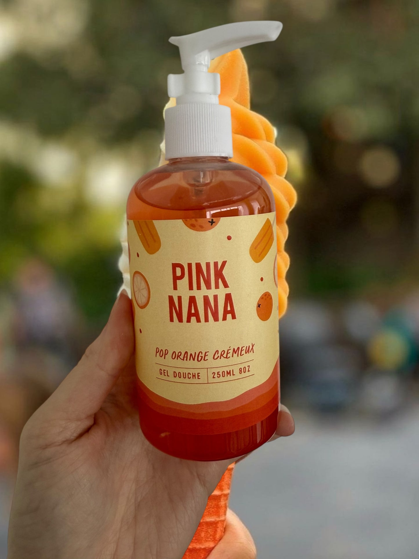 Gel douche pop orange crémeux