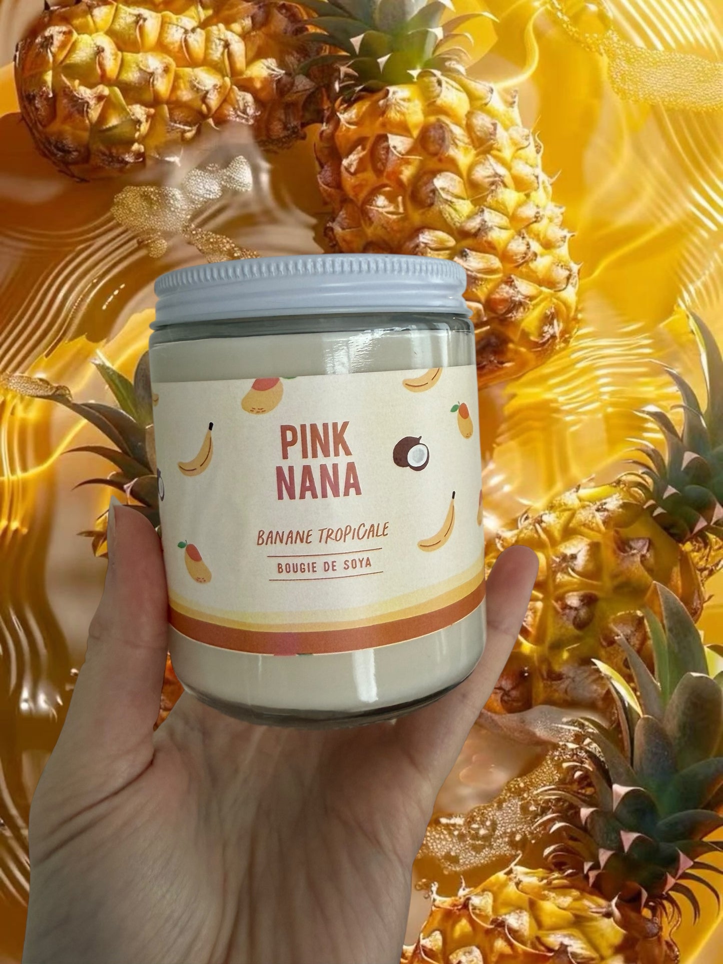 Bougie banane tropicale