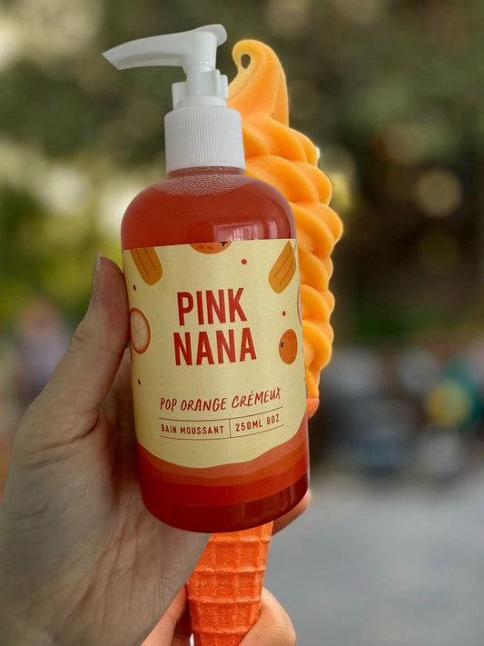 Bain moussant pop orange crémeux