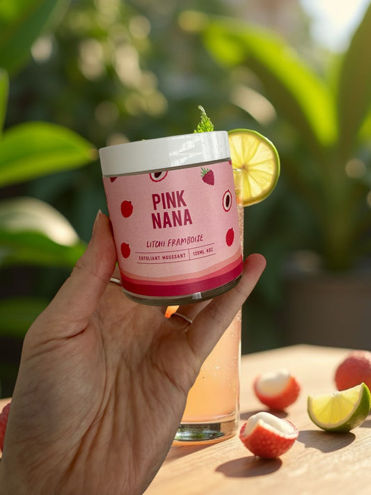 Exfoliant moussant litchi framboise