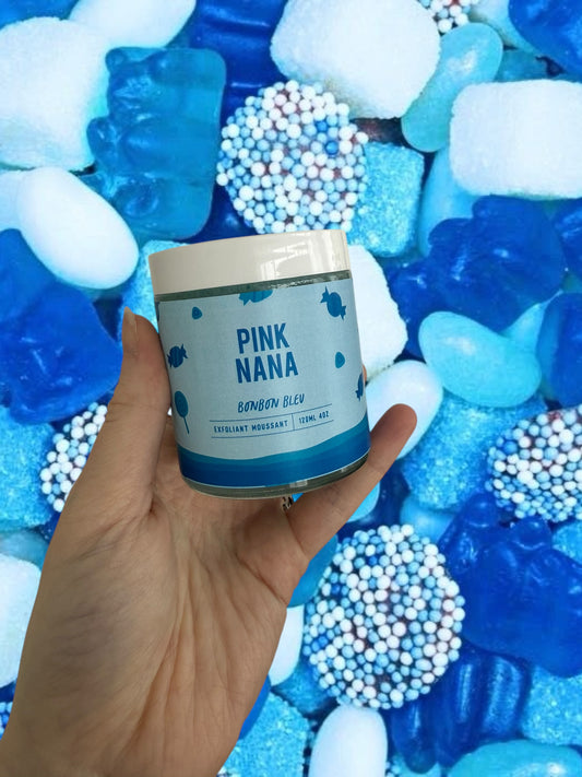Exfoliant moussant bonbon bleu