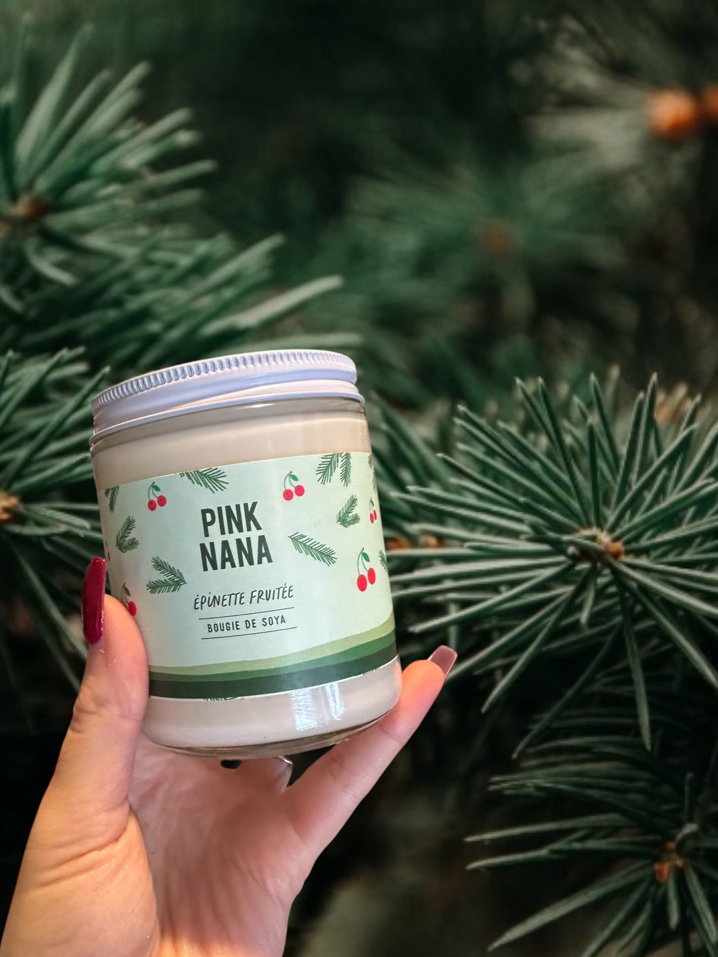Bougie épinette fruitée