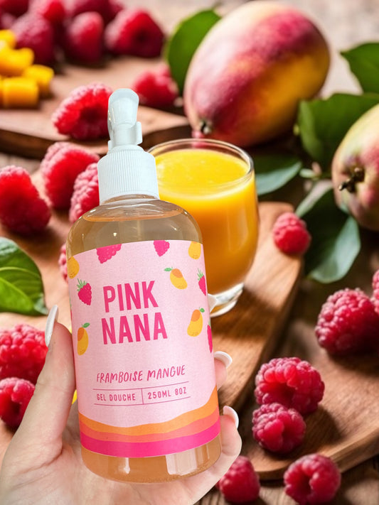 Gel douche framboise mangue