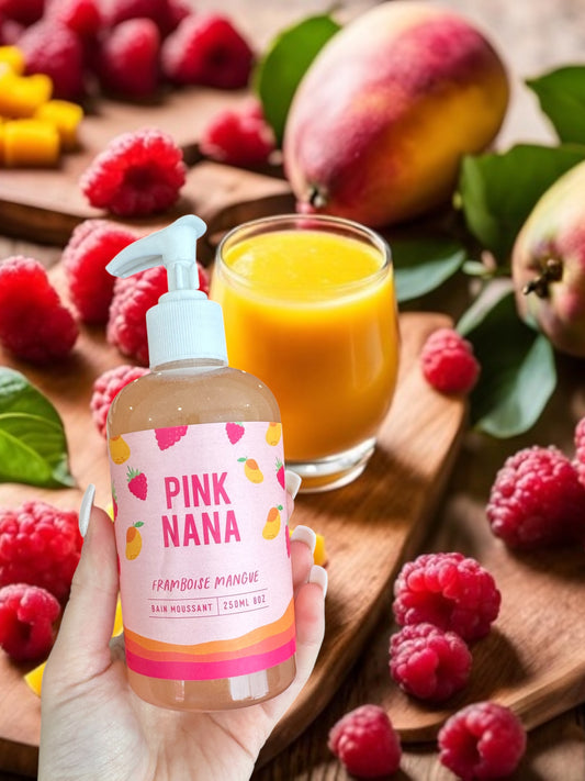 Bain moussant framboise mangue