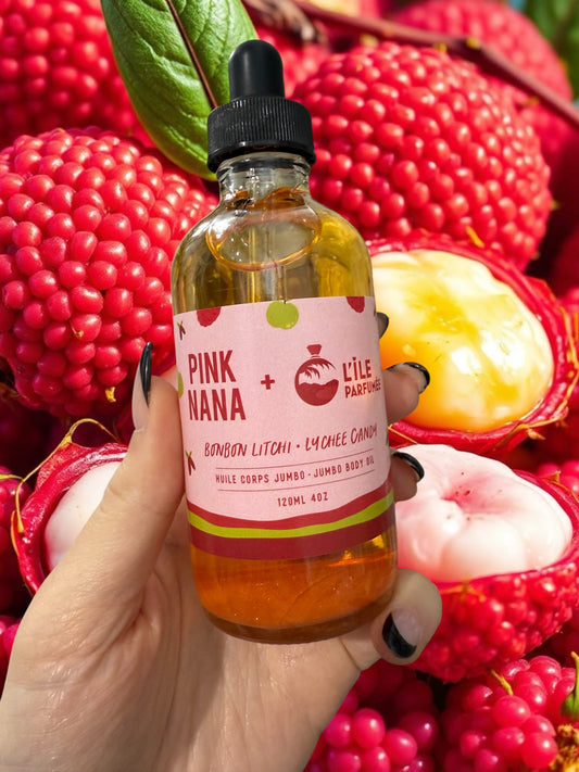 Huile corps Bonbon litchi