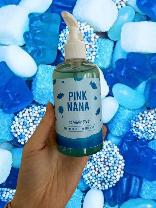 Gel douche bonbon bleu